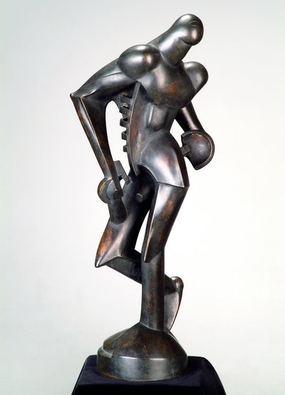 Rudolf Belling, Organische Formen (Schreitender Mann), 1921, Bronze. Sammlung Osthaus Museum Hagen © VG Bild-Kunst, Bonn 2022.  Foto Kühle, Hagen