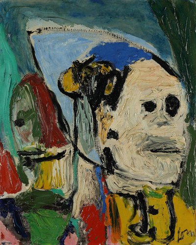 Asger Jorn, Echter Kobold, 1958-1959, Öl auf Leinwand, 50,9 x 40,8 cm, (c) Asger Jorn, VG Bild-Kunst, Bonn 2024