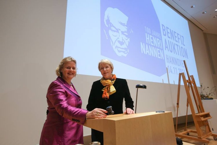 2014 Benefizauktion Eske Nannen und Gräfin zu Rantzau