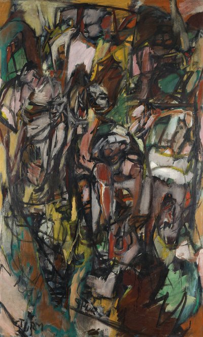 Helmut Sturm, ohne Titel, 1959, Öl auf Leinwand, 193,5 x 120 cm, VG Bild-Kunst, Bonn 2024