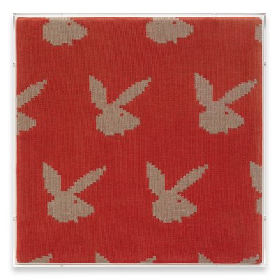 Rosemarie Trockel Untitled, 1984 Wolle auf Leinwand, Plexiglas 52 × 52 × 5 cm (framed)