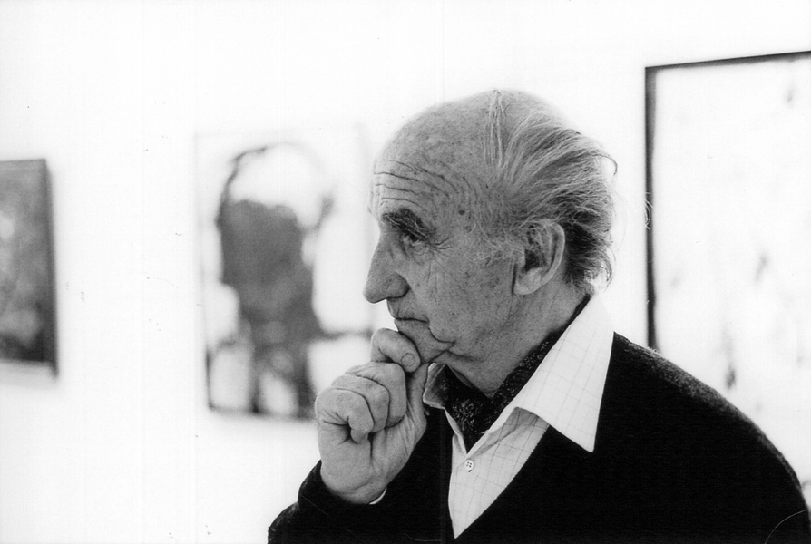 Otto van de Loo in der Kunsthalle Emden, 2000. Foto Jost Schilgen